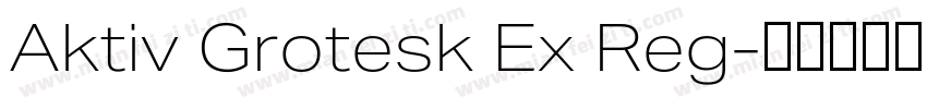 Aktiv Grotesk Ex Reg字体转换
